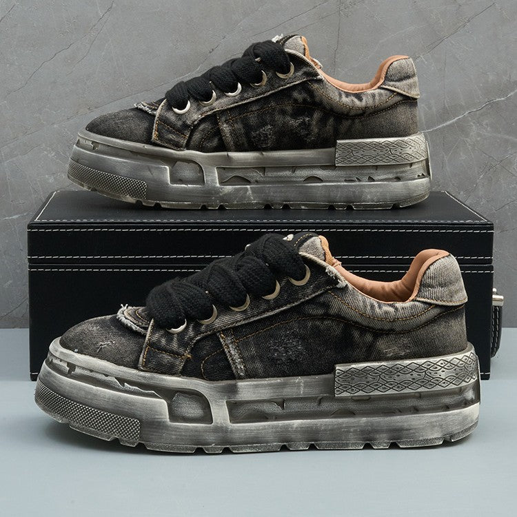 Denim Platform Sneakers