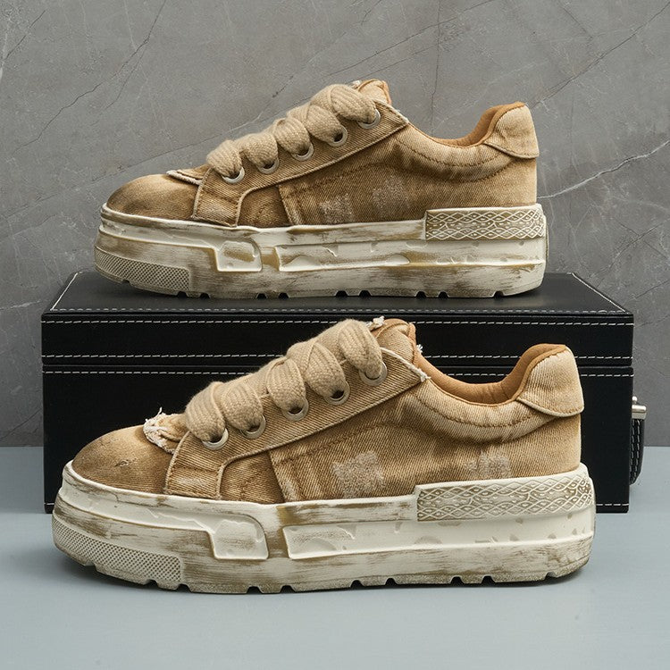 Denim Platform Sneakers