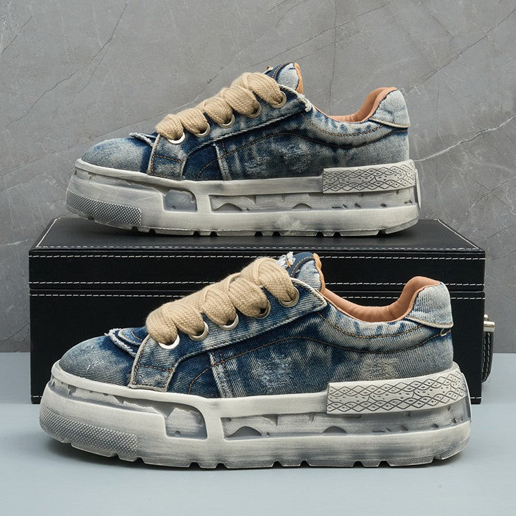 Denim Platform Sneakers