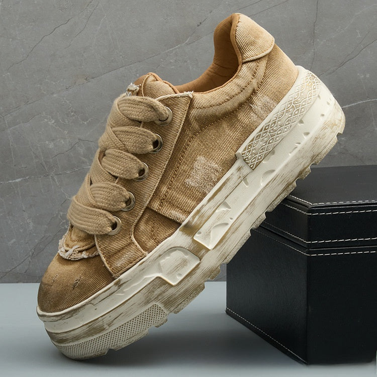 Denim Platform Sneakers