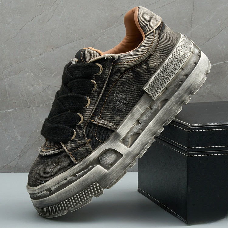 Denim Platform Sneakers